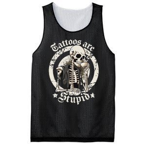 Tattoos Are Stupid Tattoo Artists Tattoo Addicts Tattooist Mesh Reversible Basketball Jersey Tank