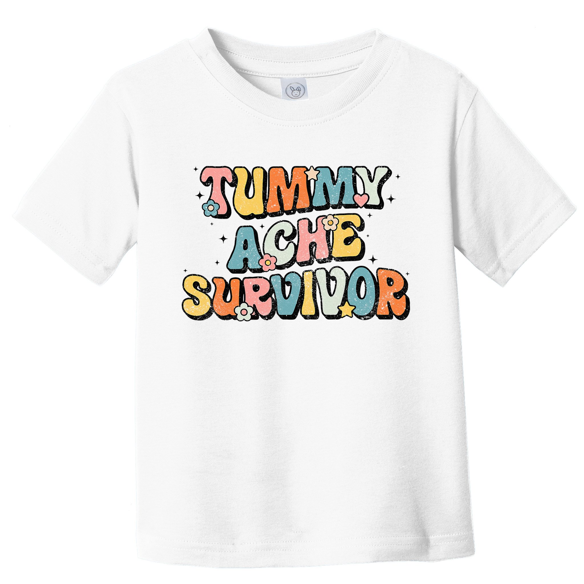 Tummy Ache Survivor Stomach Ache Vintage Toddler T-Shirt
