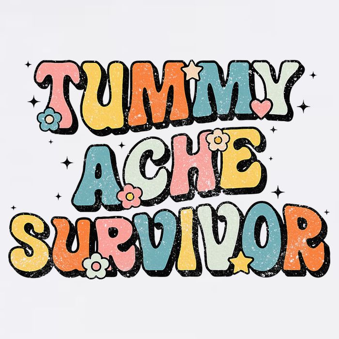 Tummy Ache Survivor Stomach Ache Vintage Toddler T-Shirt