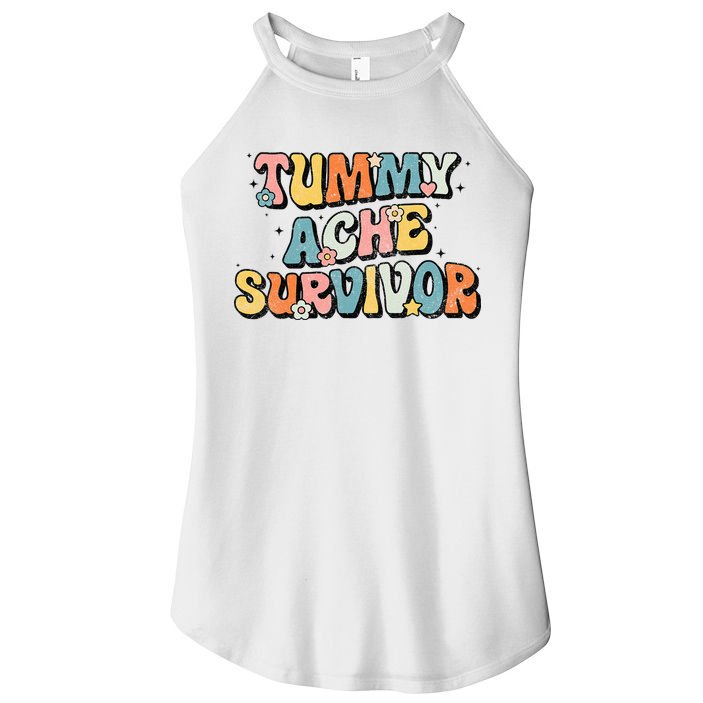 Tummy Ache Survivor Stomach Ache Vintage Women's Perfect Tri Rocker Tank