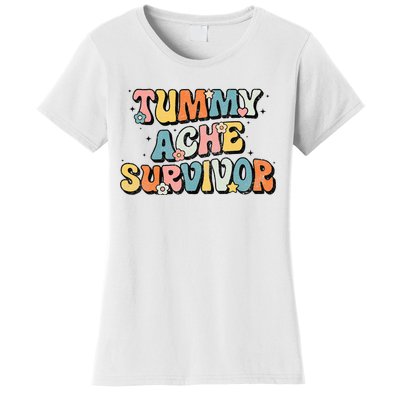 Tummy Ache Survivor Stomach Ache Vintage Women's T-Shirt