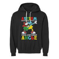 Teacher Autism Seeing The World From A Different Angle Garment-Dyed Fleece Hoodie