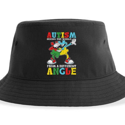 Teacher Autism Seeing The World From A Different Angle Sustainable Bucket Hat