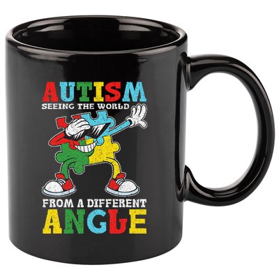 Teacher Autism Seeing The World From A Different Angle 11oz C Handle Ceramic Mug
