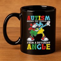 Teacher Autism Seeing The World From A Different Angle 11oz C Handle Ceramic Mug