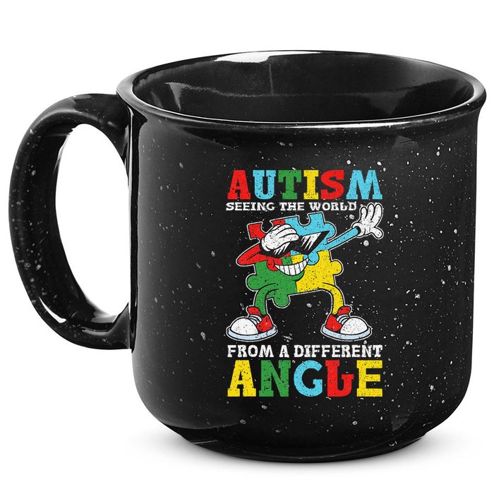 Teacher Autism Seeing The World From A Different Angle 15oz Campfire Ceramic Mug