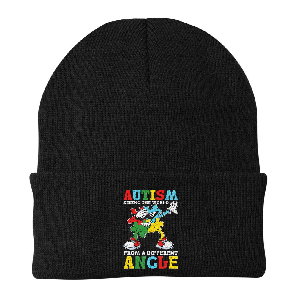 Teacher Autism Seeing The World From A Different Angle Beanie