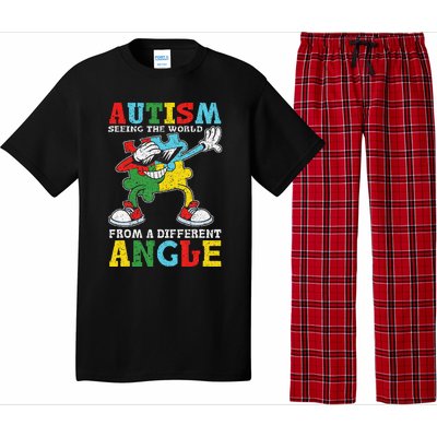 Teacher Autism Seeing The World From A Different Angle Pajama Set