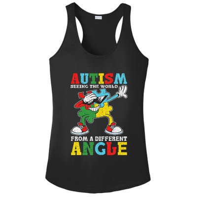 Teacher Autism Seeing The World From A Different Angle Ladies PosiCharge Competitor Racerback Tank