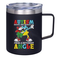 Teacher Autism Seeing The World From A Different Angle 12oz Stainless Steel Coffee Mug