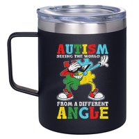 Teacher Autism Seeing The World From A Different Angle 12oz Stainless Steel Coffee Mug