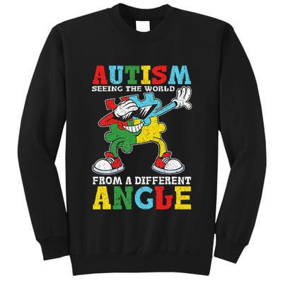 Teacher Autism Seeing The World From A Different Angle Tall Sweatshirt