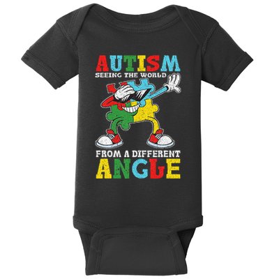 Teacher Autism Seeing The World From A Different Angle Baby Bodysuit