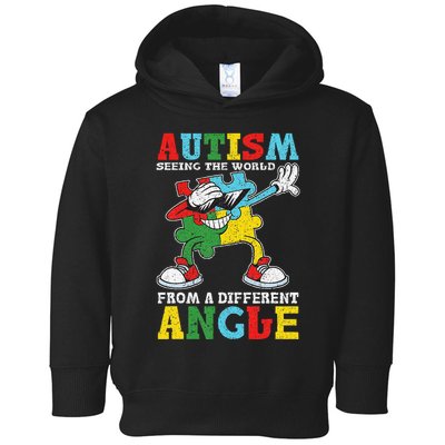 Teacher Autism Seeing The World From A Different Angle Toddler Hoodie
