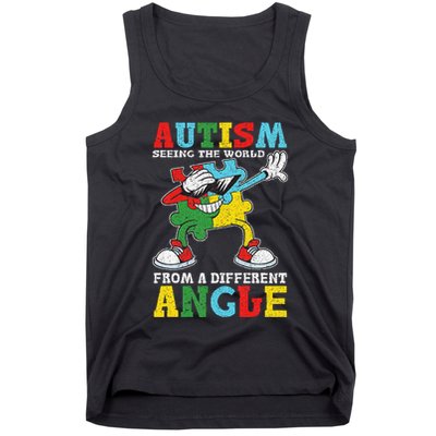 Teacher Autism Seeing The World From A Different Angle Tank Top
