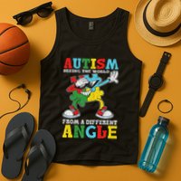 Teacher Autism Seeing The World From A Different Angle Tank Top