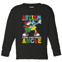 Teacher Autism Seeing The World From A Different Angle Toddler Long Sleeve Shirt