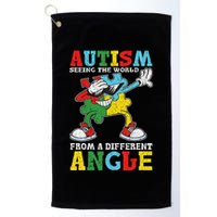 Teacher Autism Seeing The World From A Different Angle Golf Towel