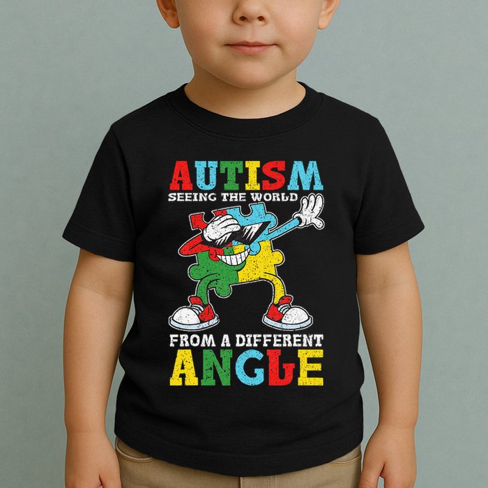 Teacher Autism Seeing The World From A Different Angle Toddler T-Shirt