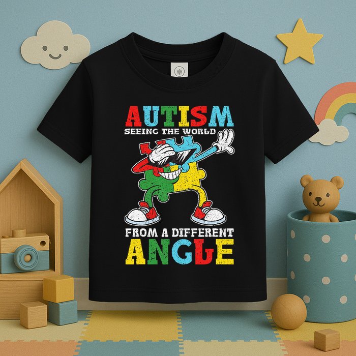 Teacher Autism Seeing The World From A Different Angle Toddler T-Shirt