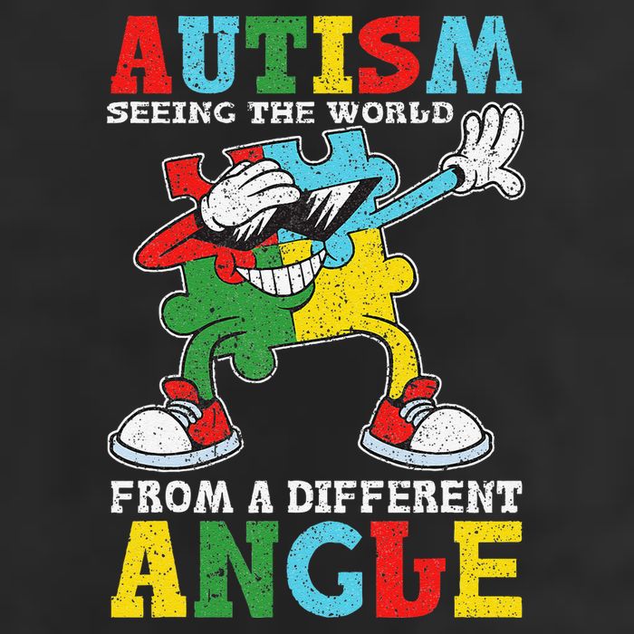 Teacher Autism Seeing The World From A Different Angle Microfiber Hand Towel