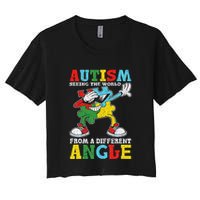 Teacher Autism Seeing The World From A Different Angle Crop Top