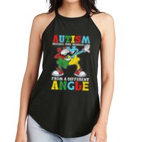 Teacher Autism Seeing The World From A Different Angle Women's Perfect Tri Rocker Tank