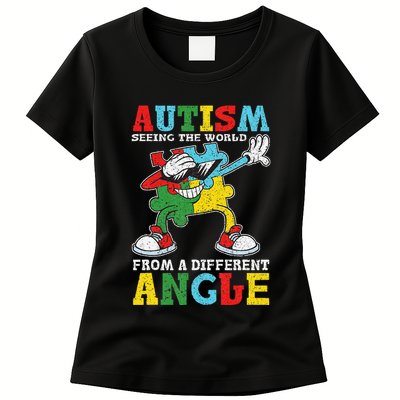 Teacher Autism Seeing The World From A Different Angle Womens T-Shirt