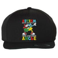 Teacher Autism Seeing The World From A Different Angle Wool Snapback Cap