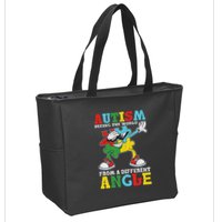 Teacher Autism Seeing The World From A Different Angle Zip Tote Bag