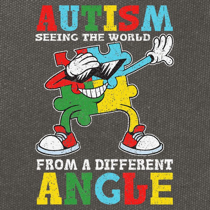 Teacher Autism Seeing The World From A Different Angle Cotton Canvas Backpack