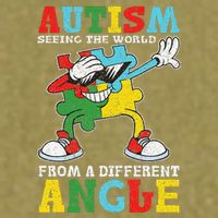 Teacher Autism Seeing The World From A Different Angle Garment-Dyed Women's Muscle Tee