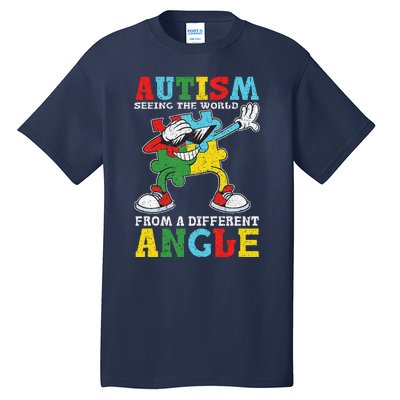 Teacher Autism Seeing The World From A Different Angle Tall T-Shirt