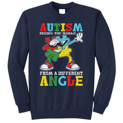 Teacher Autism Seeing The World From A Different Angle Tall Sweatshirt