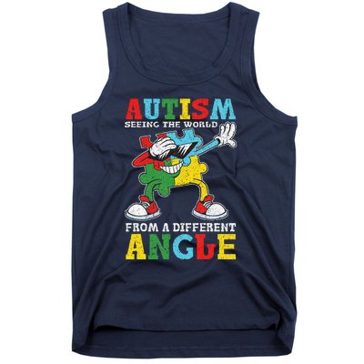 Teacher Autism Seeing The World From A Different Angle Tank Top