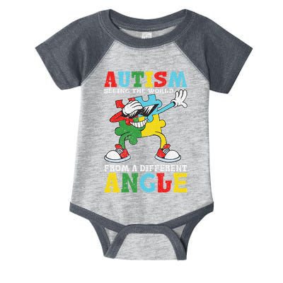 Teacher Autism Seeing The World From A Different Angle Infant Baby Jersey Bodysuit
