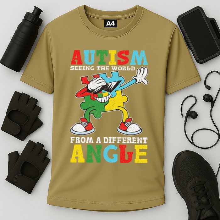 Teacher Autism Seeing The World From A Different Angle Performance Shirt