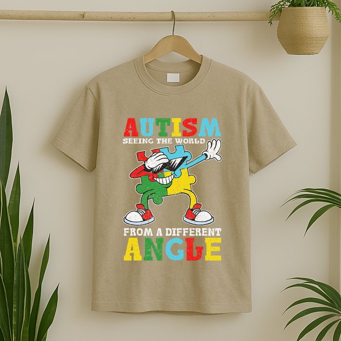 Teacher Autism Seeing The World From A Different Angle T-Shirt