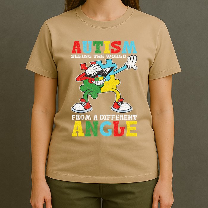 Teacher Autism Seeing The World From A Different Angle T-Shirt