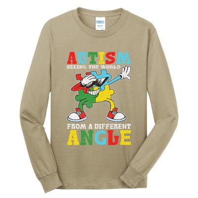 Teacher Autism Seeing The World From A Different Angle Tall Long Sleeve T-Shirt