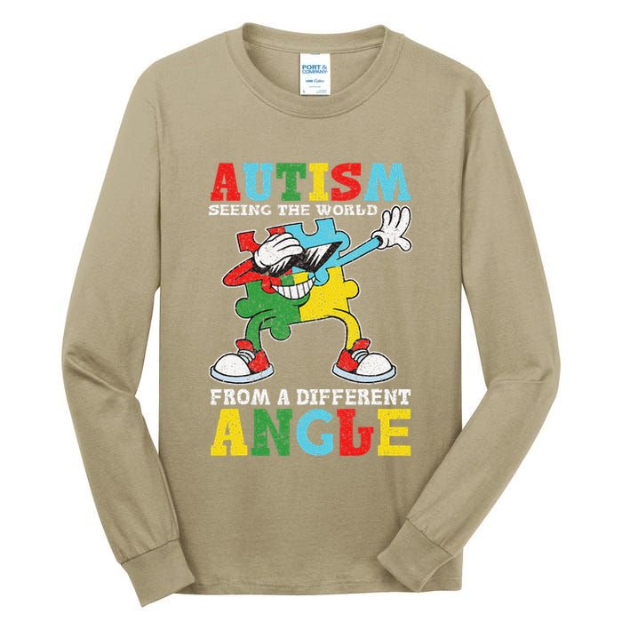 Teacher Autism Seeing The World From A Different Angle Tall Long Sleeve T-Shirt