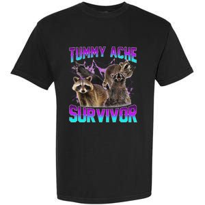 Tummy Ache Survivor Raccoon Garment-Dyed Heavyweight T-Shirt