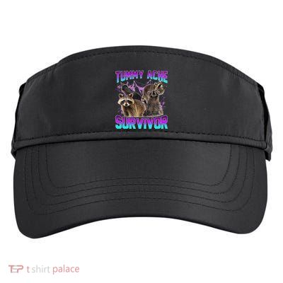 Tummy Ache Survivor Raccoon Adult Drive Performance Visor