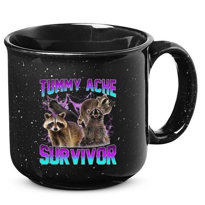 Tummy Ache Survivor Raccoon 15oz Campfire Ceramic Mug