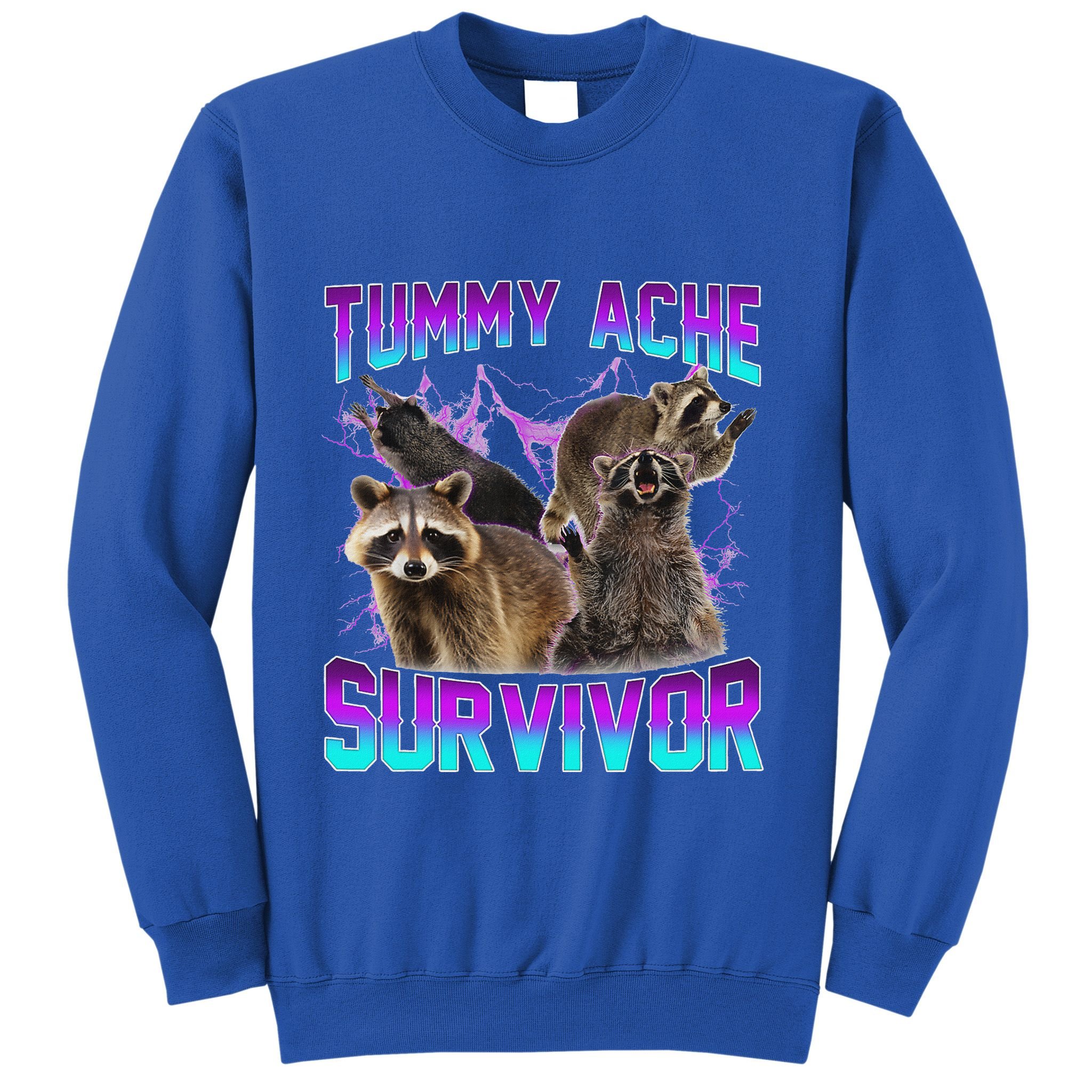 Tummy Ache Survivor Raccoon Sweatshirt