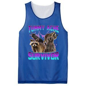 Tummy Ache Survivor Raccoon Mesh Reversible Basketball Jersey Tank