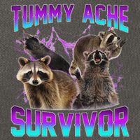 Tummy Ache Survivor Raccoon Cotton Canvas Backpack