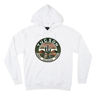 Tucson Arizona Southwestern Saguaro Cacti Desert Landscape Hoodie