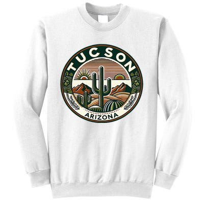 Tucson Arizona Southwestern Saguaro Cacti Desert Landscape Sweatshirt