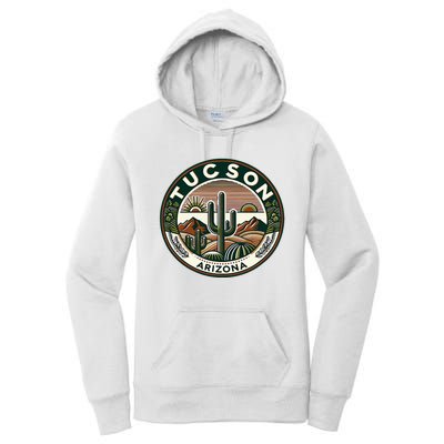 Tucson Arizona Southwestern Saguaro Cacti Desert Landscape Women's Pullover Hoodie